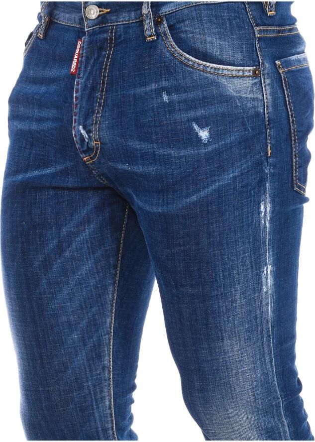Dsquared2 Rechte Snit Lange Broek Blue Heren