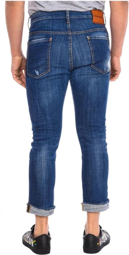 Dsquared2 Rechte Snit Lange Broek Blue Heren - Foto 2