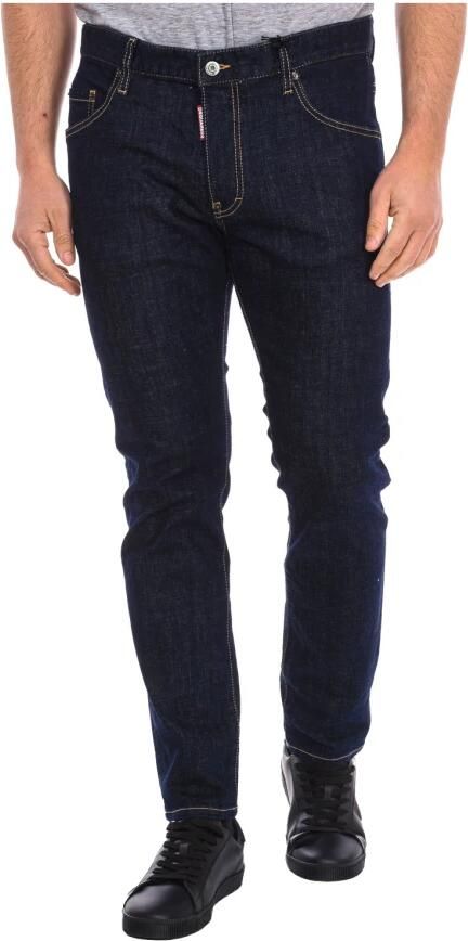 Dsquared2 Rechte Snit Lange Broek Blue Heren - Foto 2