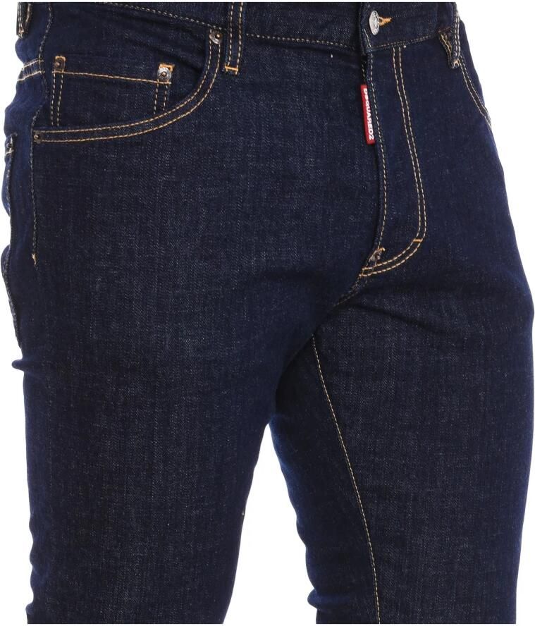 Dsquared2 Rechte Snit Lange Broek Blue Heren