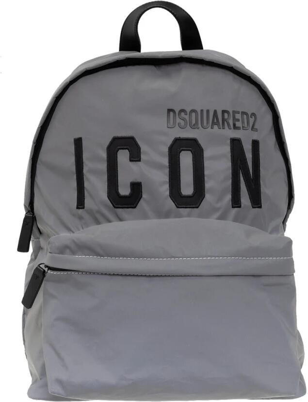 Dsquared2 Kids Icon rugzak met geborduurd logo Grijs - Foto 4