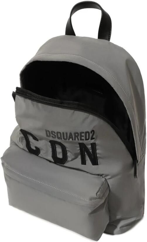 Dsquared2 Kids Icon rugzak met geborduurd logo Grijs - Foto 6