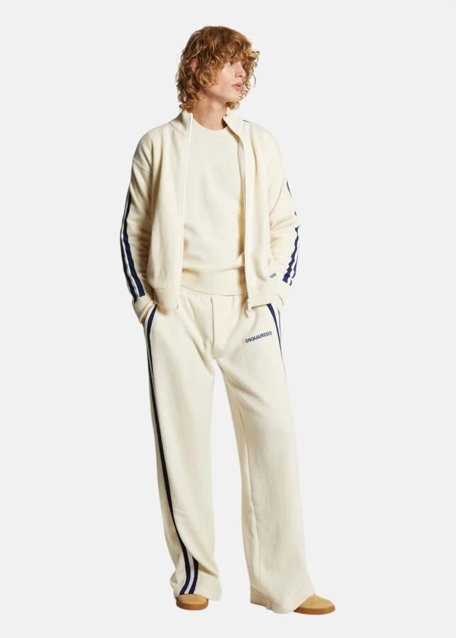 Dsquared2 Witte Zip-Up Cardigan Gebreide kleding Aw24 White Heren - Foto 4