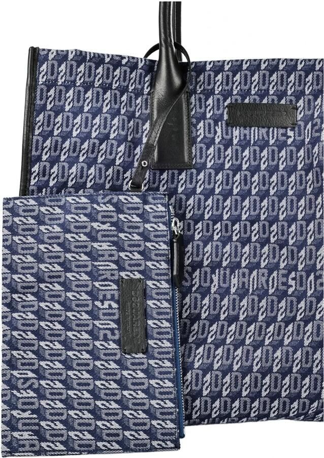 Dsquared2 Schoudertas Zwart Leer Crossbody Blue Dames - Foto 5