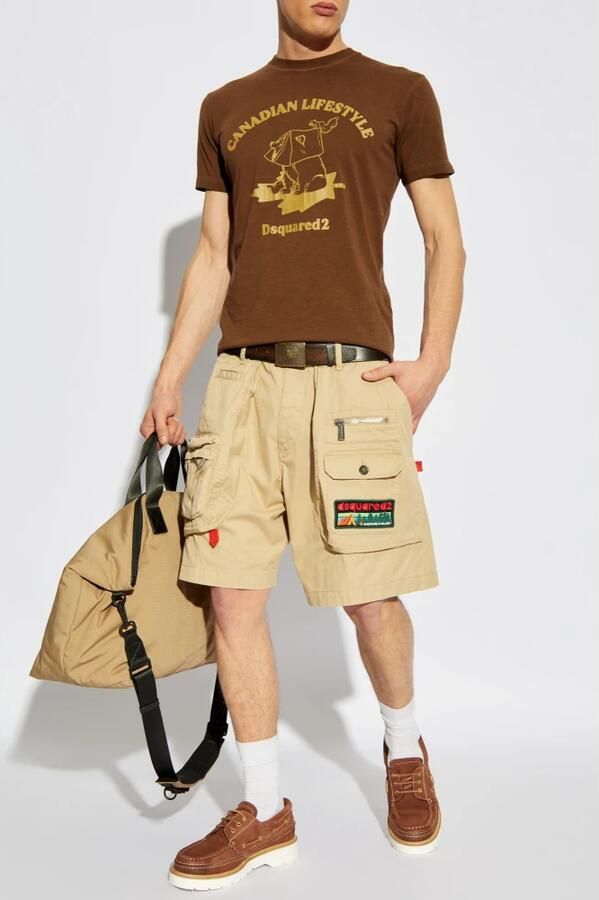 Dsquared2 Loose fit cargoshorts met labelpatch - Foto 4