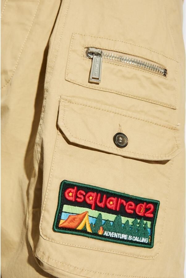 Dsquared2 Loose fit cargoshorts met labelpatch - Foto 3
