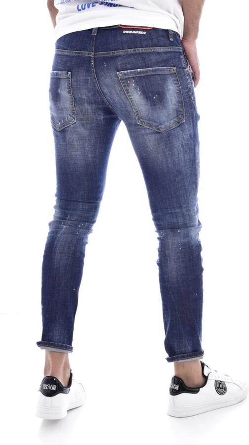 Dsquared2 Slim Fit Destroy Jeans Blue Heren - Foto 2