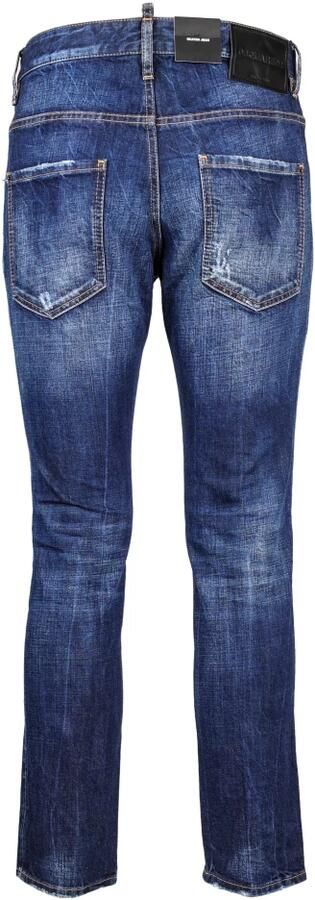 Dsquared2 Rechte Snit Lange Broek Blue Heren - Foto 3