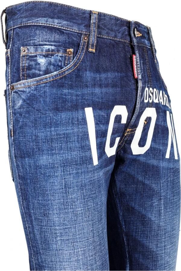 Dsquared2 Rechte Snit Lange Broek Blue Heren