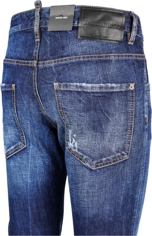 Dsquared2 Rechte Snit Lange Broek Blue Heren - Foto 2