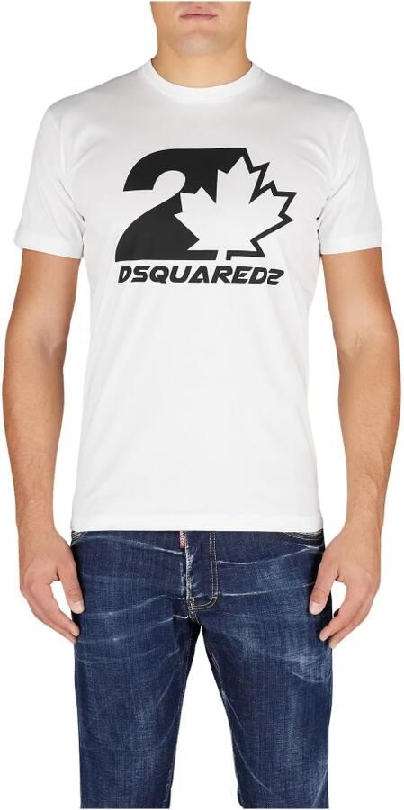 Dsquared2 Logo-Print Katoenen T-Shirt voor Heren White Heren - Foto 9