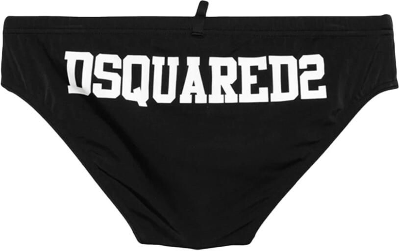 Dsquared2 Strakke Pasvorm Nylon Zwemkleding Black Heren