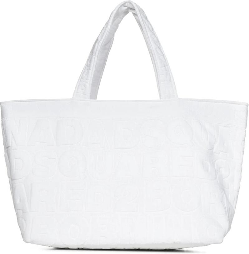 Dsquared2 Shoppers & Totes Twin Beach Logo Shopping Bag in wit - Foto 2