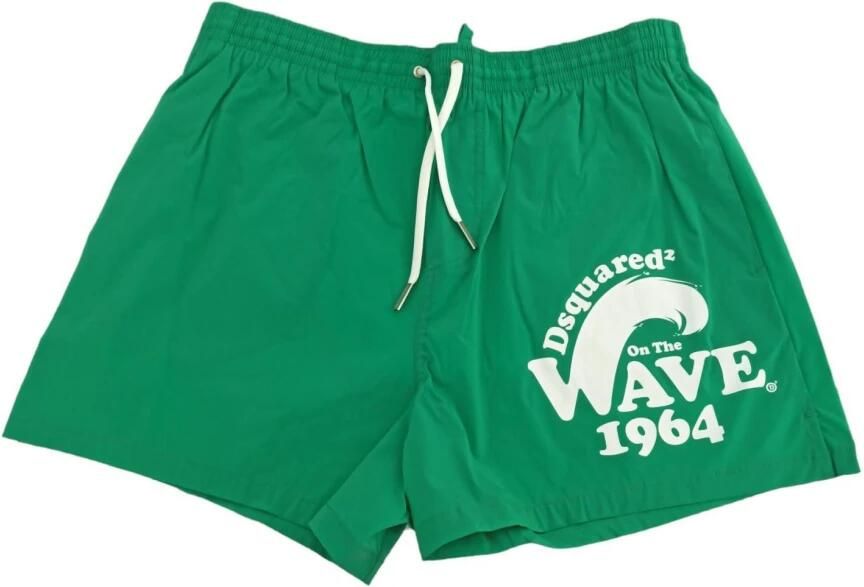 Dsquared2 Surfer Gang Rave Boxer Shorts Green Heren