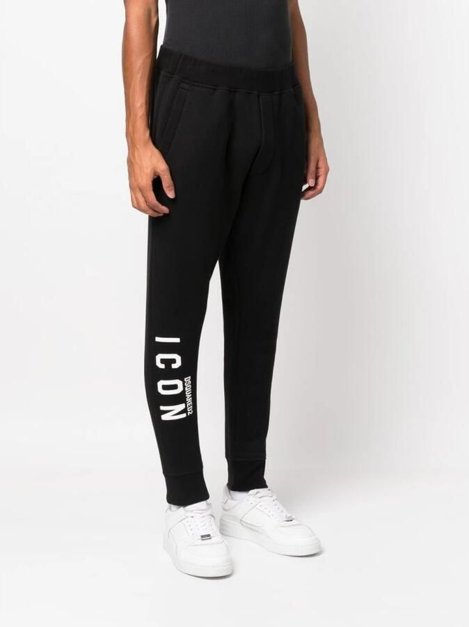 Dsquared2 Sportkleding Fleece-gevoerde Broek Black Heren - Foto 4