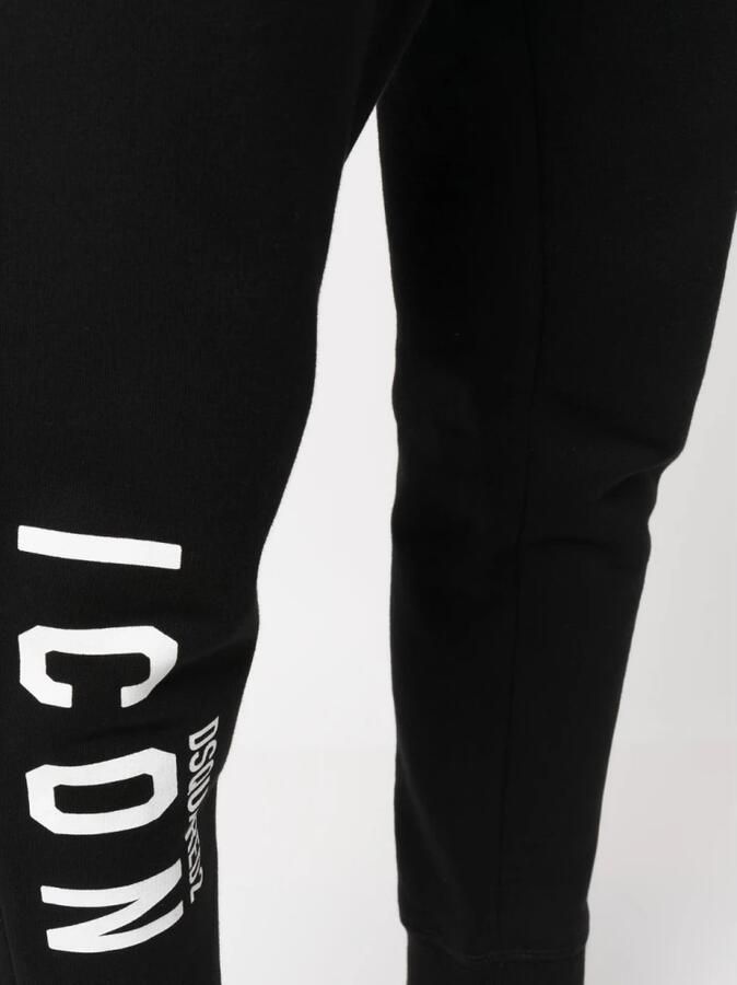 Dsquared2 Sportkleding Fleece-gevoerde Broek Black Heren - Foto 5