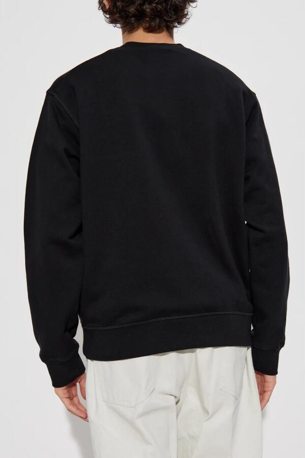 Dsquared2 Monogram Katoenen Sweatshirt met Geribbelde Hals Black Heren - Foto 6