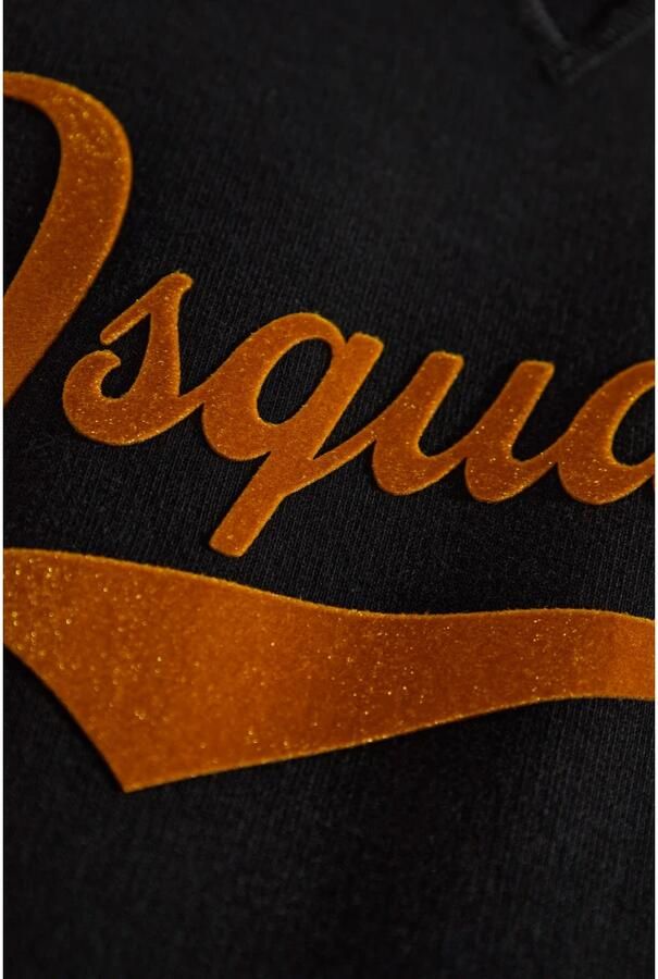 Dsquared2 Monogram Katoenen Sweatshirt met Geribbelde Hals Black Heren - Foto 3