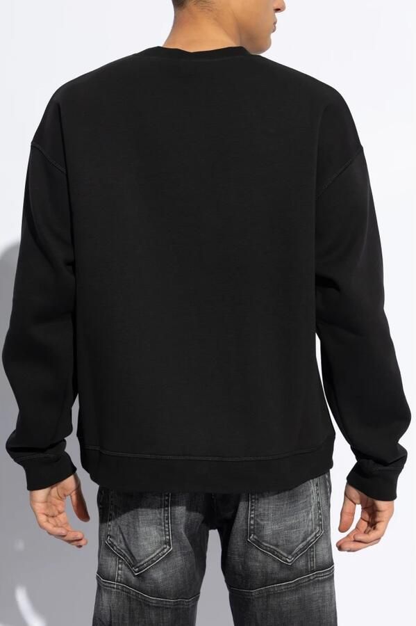 Dsquared2 Zwarte Sweater Nieuw Icon Girocollo Black Heren - Foto 7