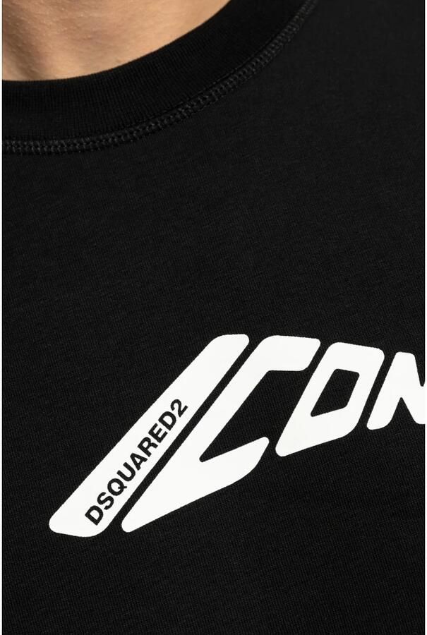 Dsquared2 Zwarte Sweater Nieuw Icon Girocollo Black Heren - Foto 4