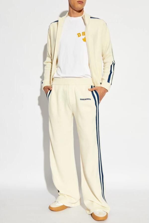 Dsquared2 Witte Zip-Up Cardigan Gebreide kleding Aw24 White Heren - Foto 6