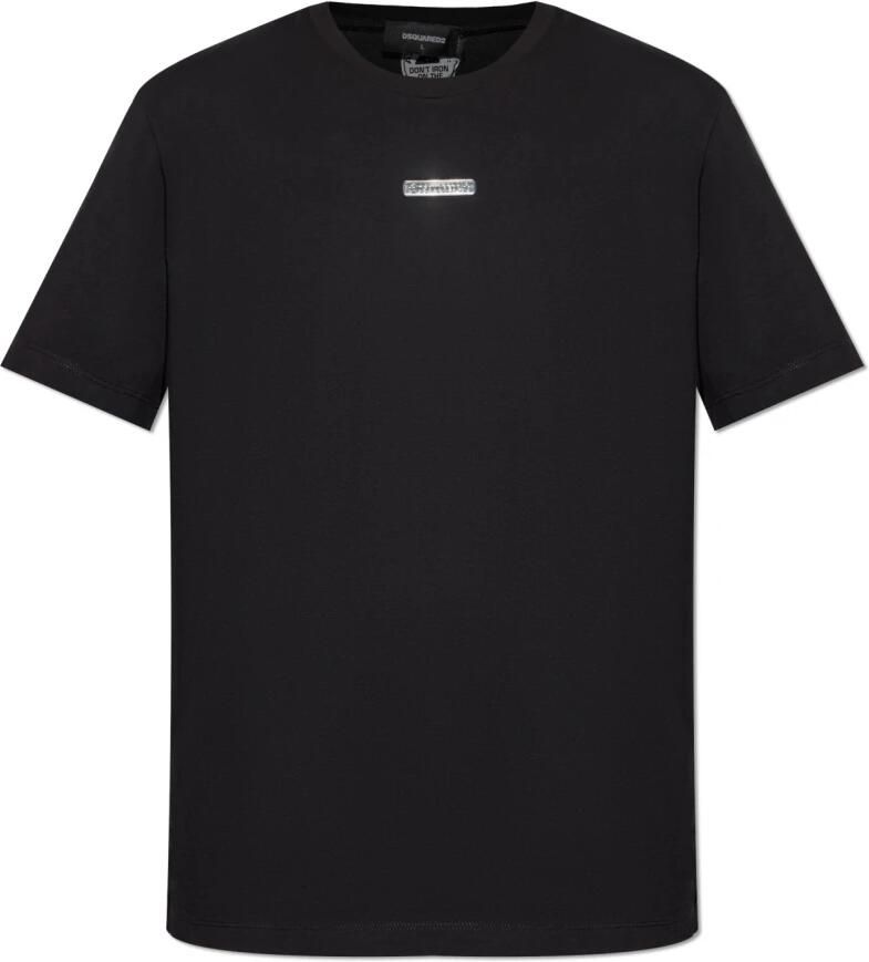 Dsquared2 Zwarte T-shirt en Polo Collectie Black Heren