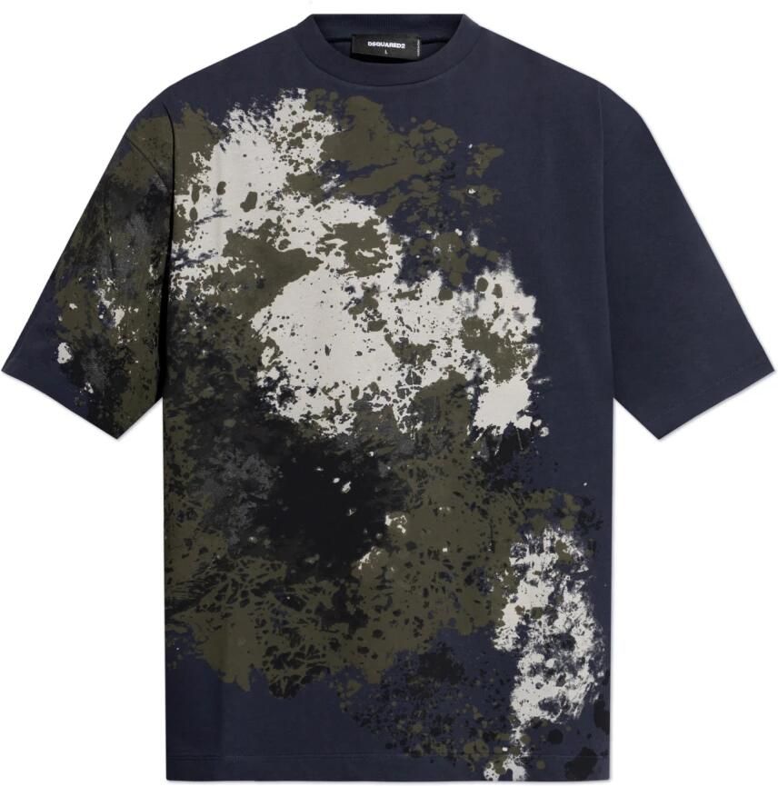 Dsquared2 T-shirt met print Blue Heren