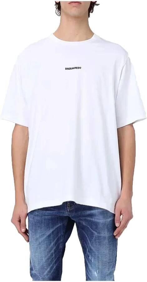 Dsquared2 Slouch Fit T-shirt met Contrasterend Logo White Heren - Foto 4