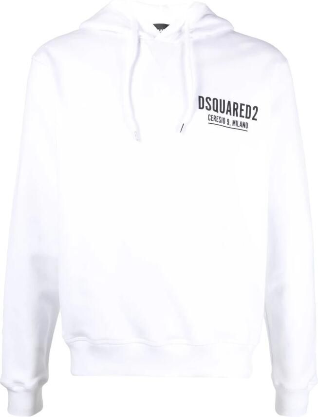 Dsquared2 Witte Katoenen Hoodie met Logoprint White Heren - Foto 5