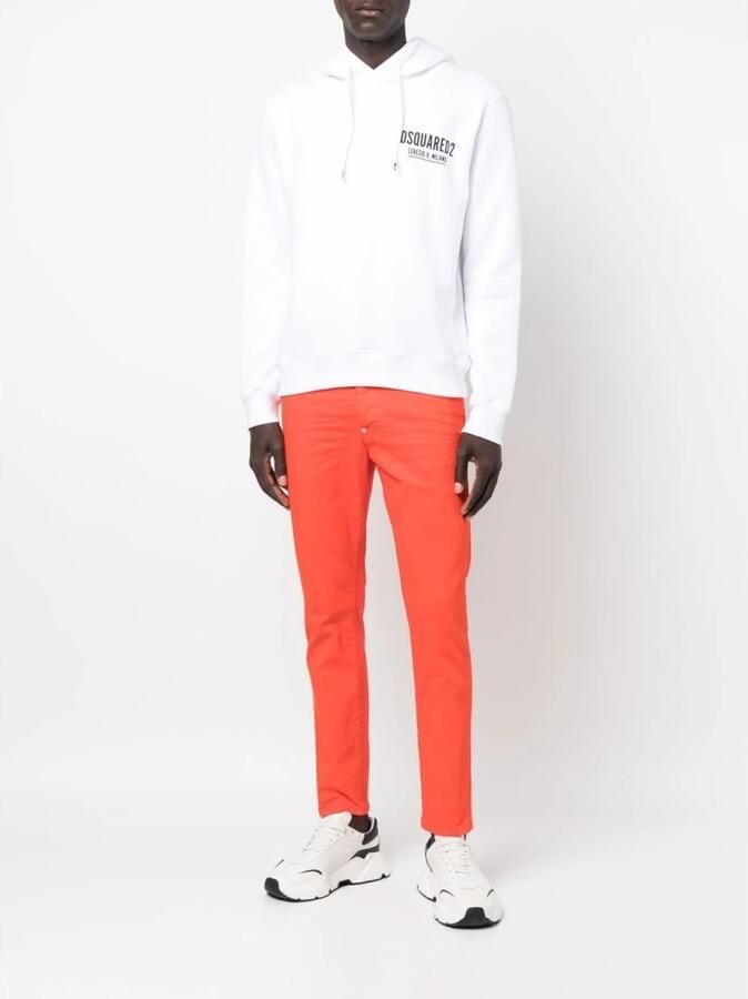 Dsquared2 Witte Katoenen Hoodie met Logoprint White Heren - Foto 3