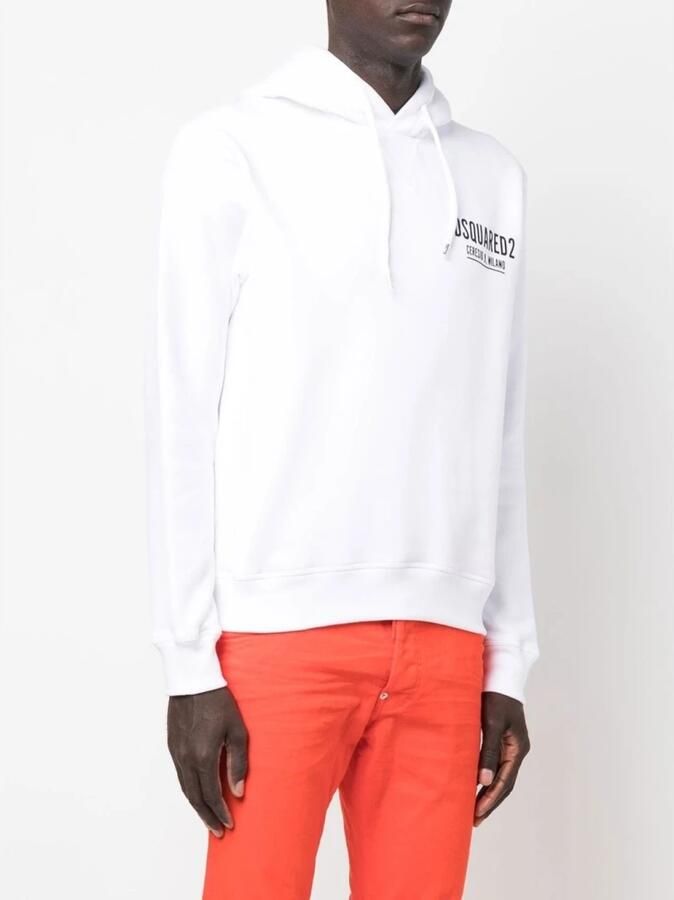 Dsquared2 Witte Katoenen Hoodie met Logoprint White Heren - Foto 4