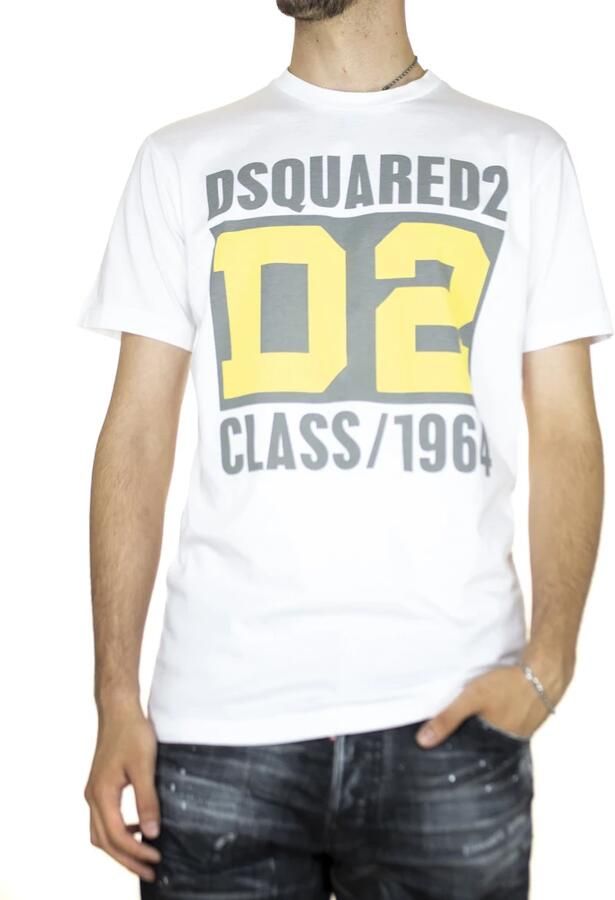 Dsquared2 Zwarte Katoenen Aansluitende T-Shirt White Heren - Foto 2