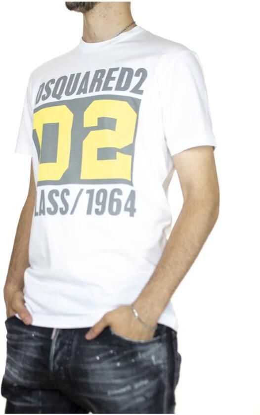 Dsquared2 Zwarte Katoenen Aansluitende T-Shirt White Heren - Foto 5