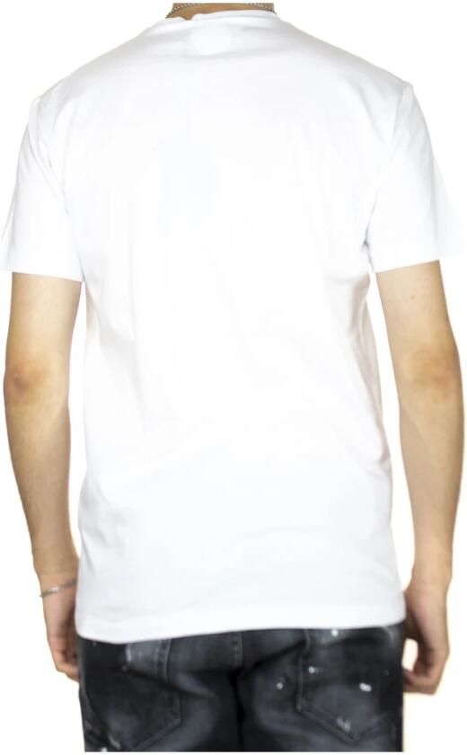 Dsquared2 Zwarte Katoenen Aansluitende T-Shirt White Heren - Foto 6