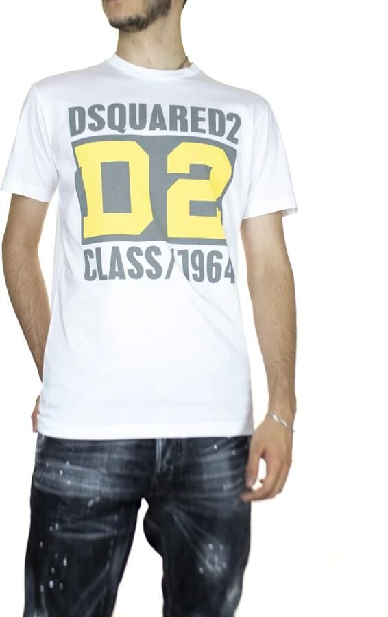 Dsquared2 Zwarte Katoenen Aansluitende T-Shirt White Heren - Foto 3