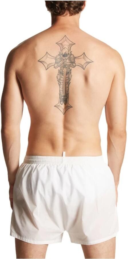 Dsquared2 Witte Zwemkleding D7B645660 White Heren - Foto 2