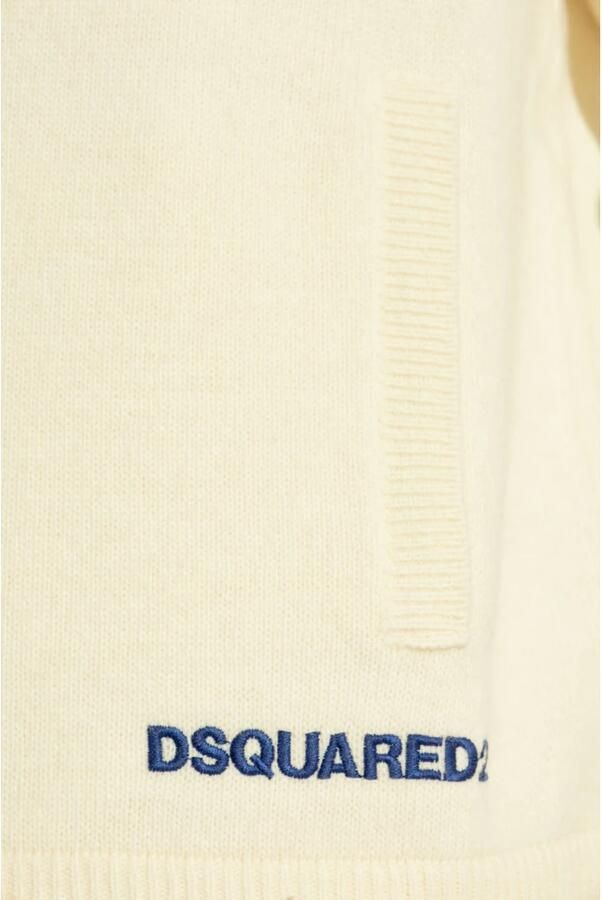 Dsquared2 Witte Zip-Up Cardigan Gebreide kleding Aw24 White Heren - Foto 5