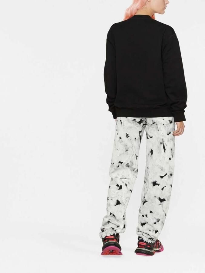 Dsquared2 Zwarte katoenen sweatshirt met Milano-print Black Heren - Foto 4