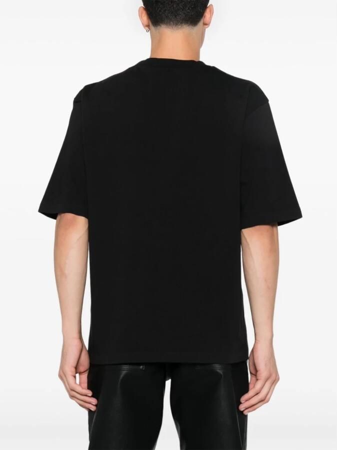 Dsquared2 Katoenen Crew-Neck T-shirt met Voorzak Black Heren - Foto 4
