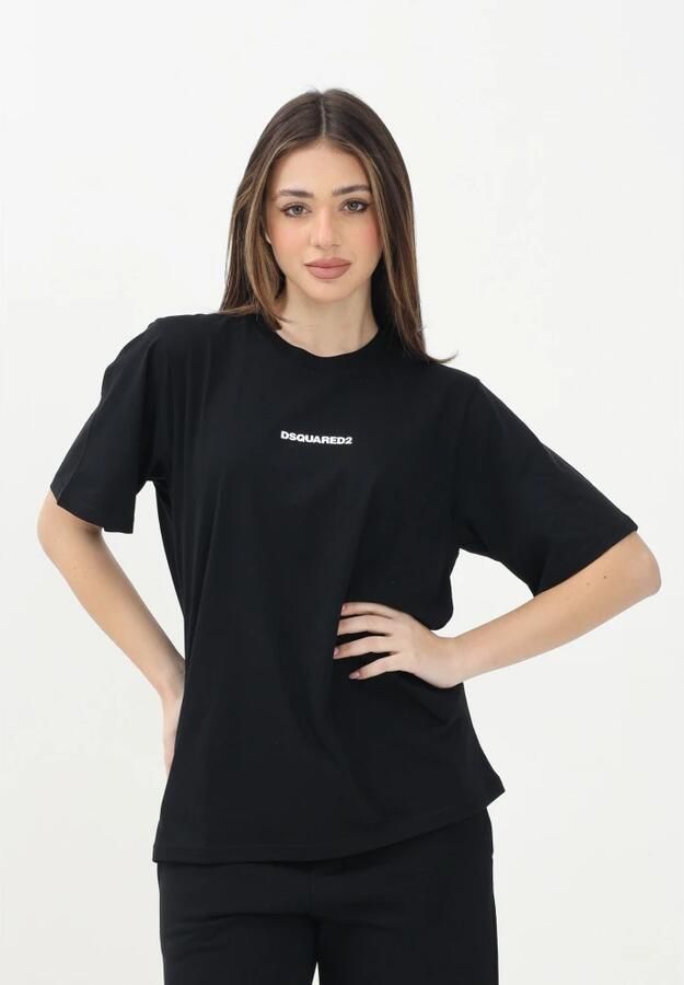 Dsquared2 Zwart T-shirt met korte mouwen en logo Black - Foto 2