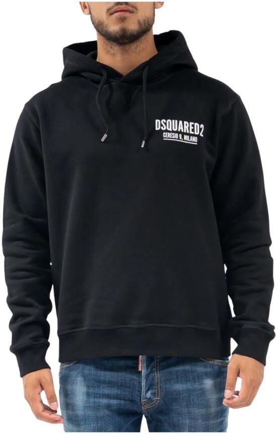 Dsquared2 Zwarte katoenen sweatshirt met capuchon Black Heren - Foto 4