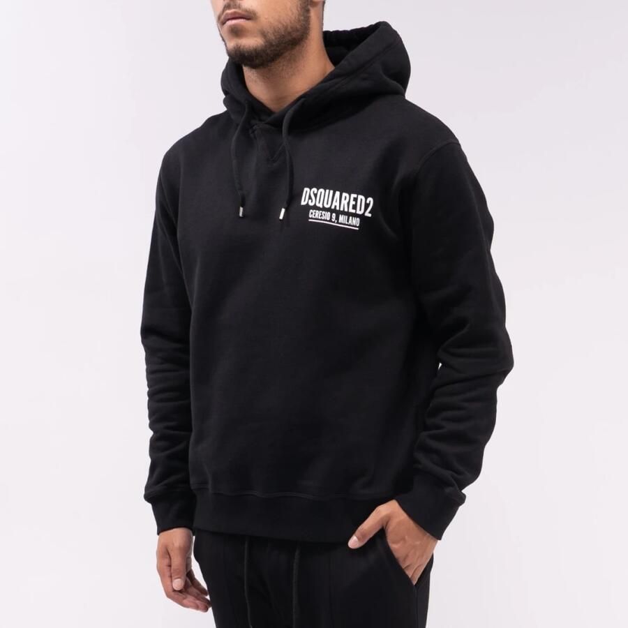 Dsquared2 Zwarte katoenen sweatshirt met capuchon Black Heren - Foto 3