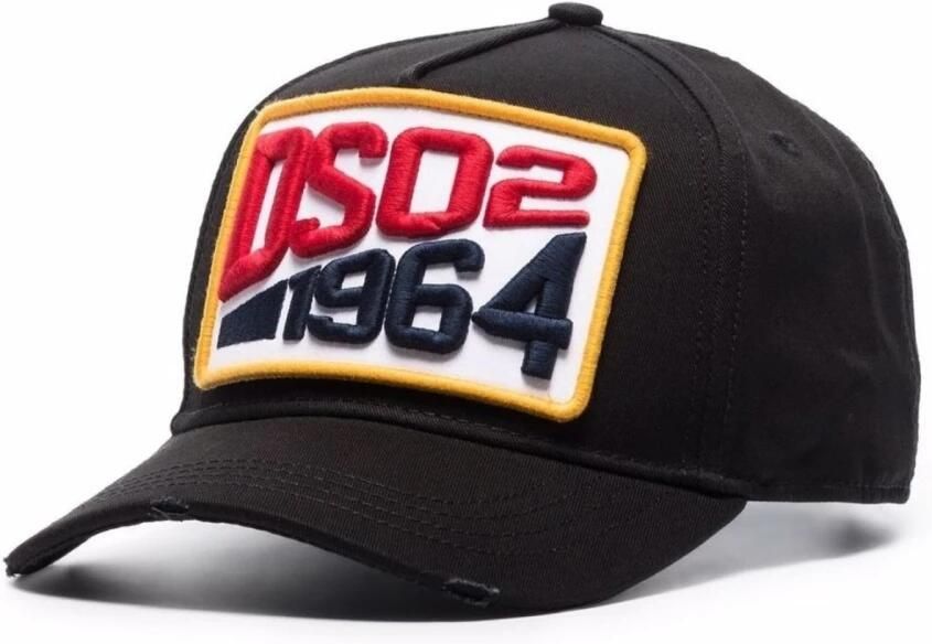 Dsquared2 Zwarte Katoenen Pet Accessoires Black Heren