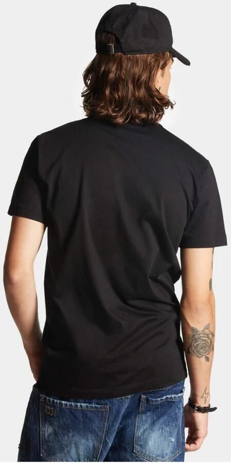 Dsquared2 Zwarte T-shirts en Polos Be Icon Cool Fit Tee Black Heren - Foto 2