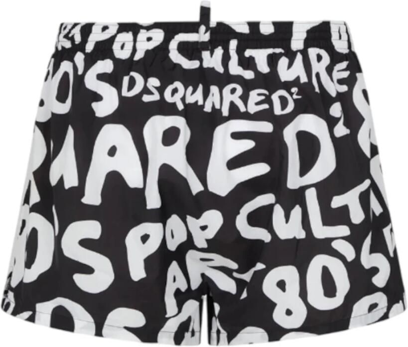 Dsquared2 Zwarte Sea Kleding Boxer Midi Multicolor Heren