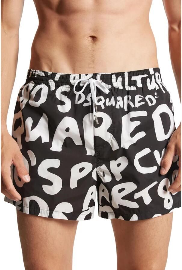 Dsquared2 Zwarte Sea Kleding Boxer Midi Multicolor Heren - Foto 2