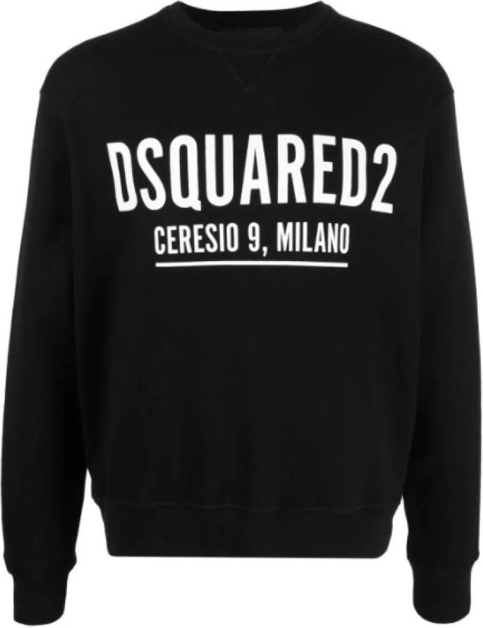Dsquared2 Zwarte katoenen sweatshirt met Milano-print Black Heren - Foto 2