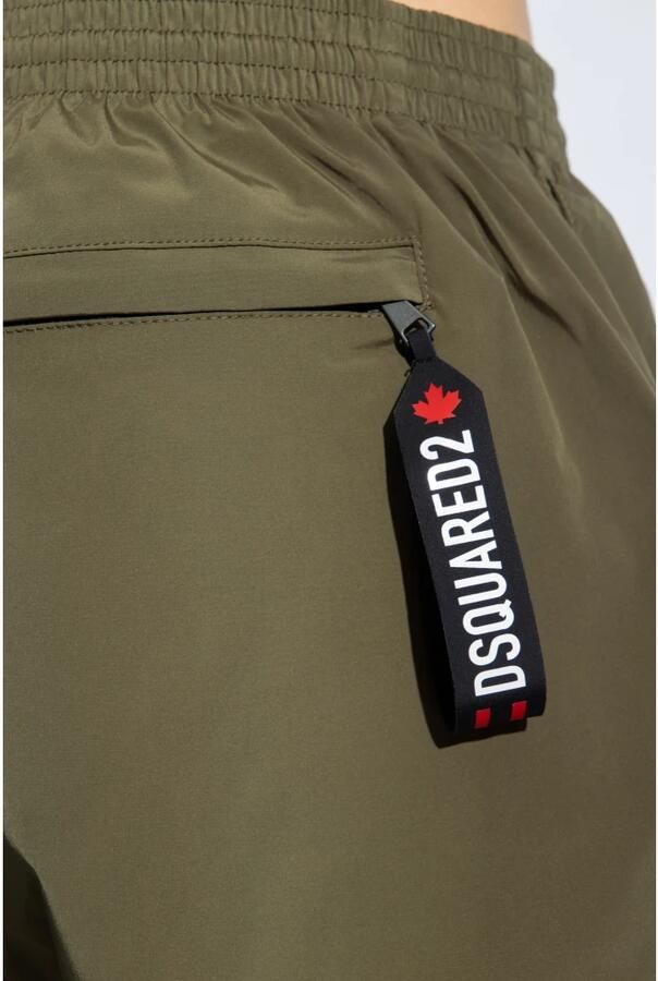 Dsquared2 Militair Groene Zwembroek Green Heren
