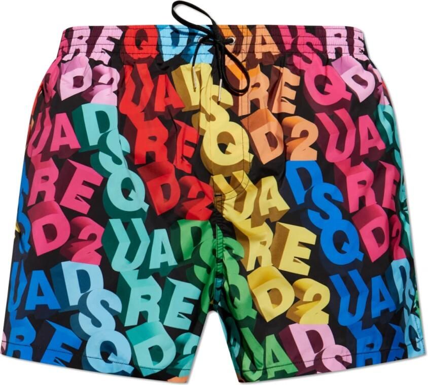 Dsquared2 Zwembroek met logo Multicolor Heren - Foto 4