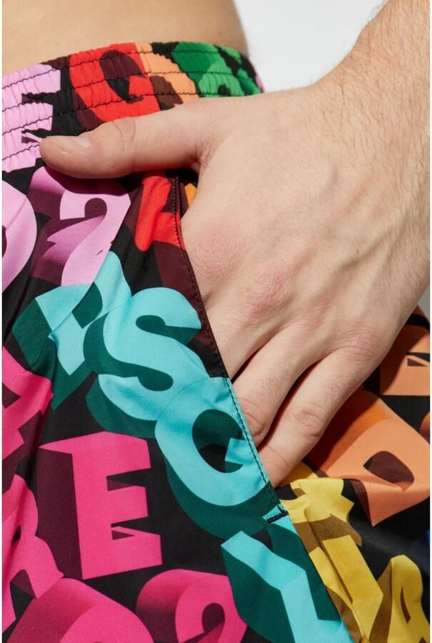 Dsquared2 Zwembroek met logo Multicolor Heren